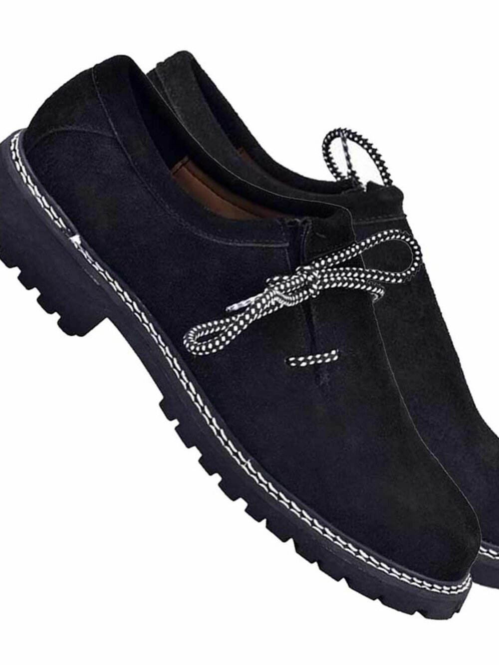 Men’s Bavarian Lederhosen Shoes Black German Oktoberfest Footwear Size 44